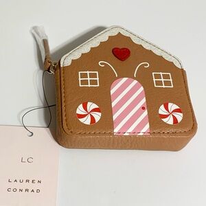 Gingerbread NEW Coin Purse Bag Lauren Conrad Christmas